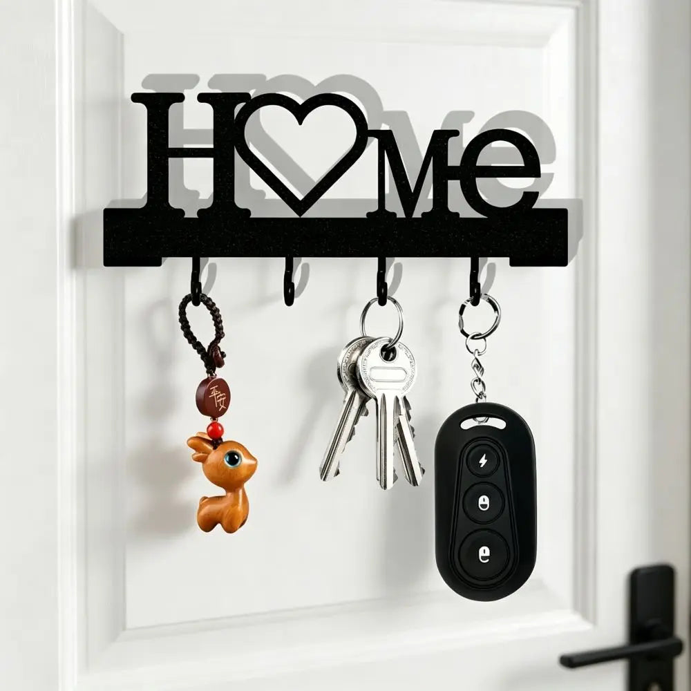 Humwam 1 Pc Modern Metal Key Hook, Drill-Free Wall Mount Organizer, Practical Key Hanger for Entryway, Multi-Functional Hook for Keys & Small Gadgets