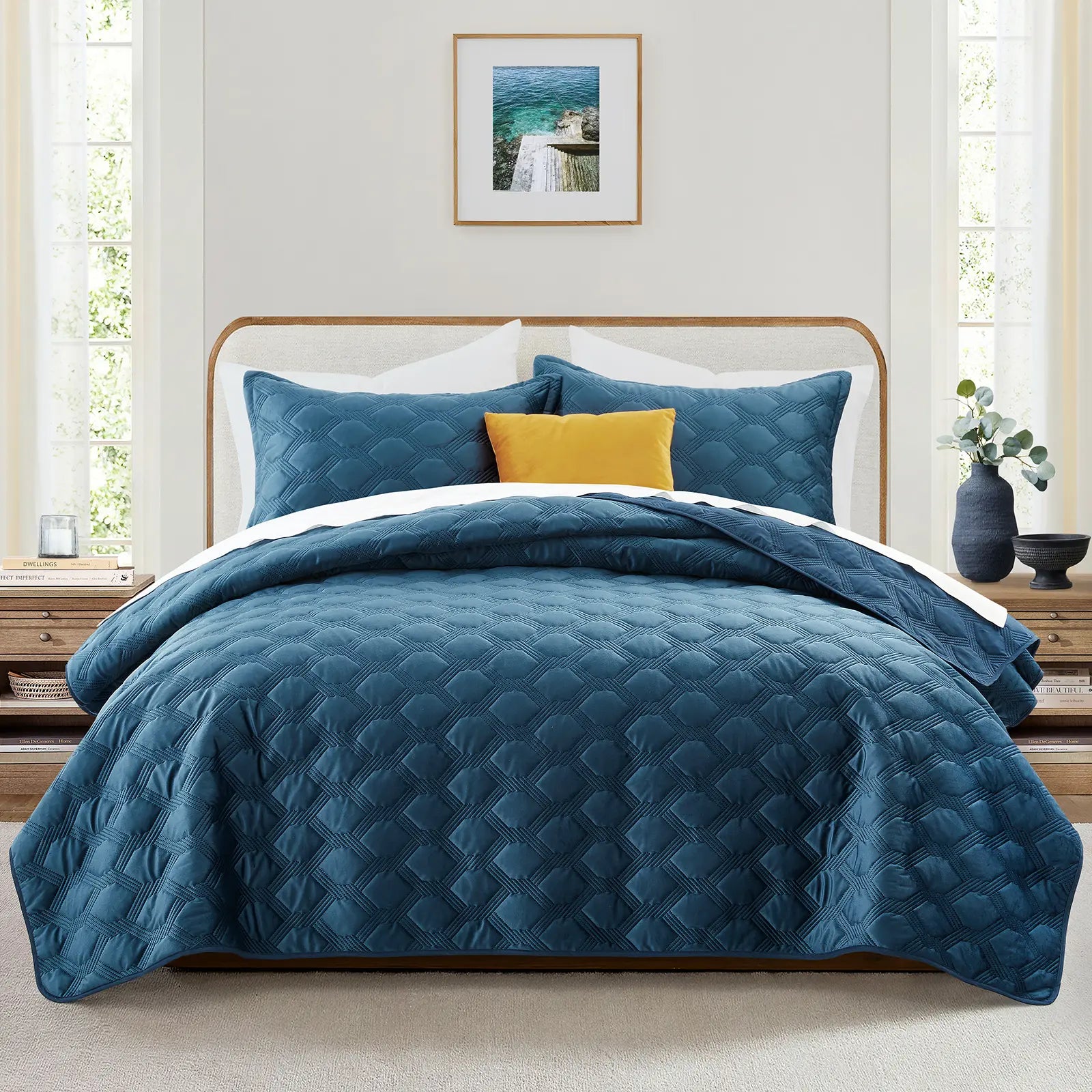 Transform your bedroom with the Imperial Homeware Floral Ultrasonic Bedspread Set! 🌸 Lightweight, breathable, and machine washable – perfect for all seasons. Available in Twin, Queen, and King sizes! 🛏️✨ #HomeDecor #Bedding #CozyVibes