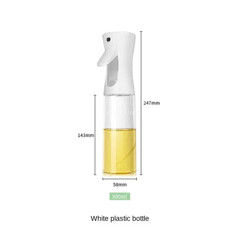 Press-Type Oil Spray Bottle 200/300/500ML Kitchen Cooking Oil Sprayer Outdoor Barbecue Oil Spray Bottle Vinegar Soy Sauce