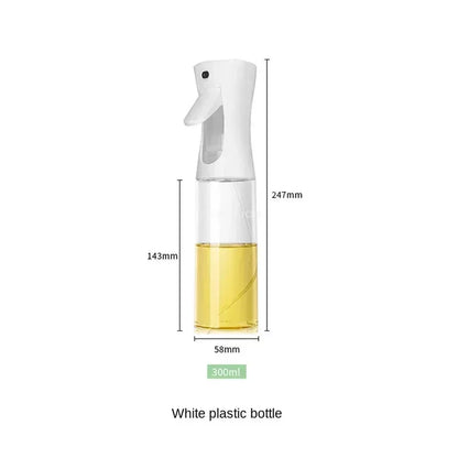 Press-Type Oil Spray Bottle 200/300/500ML Kitchen Cooking Oil Sprayer Outdoor Barbecue Oil Spray Bottle Vinegar Soy Sauce