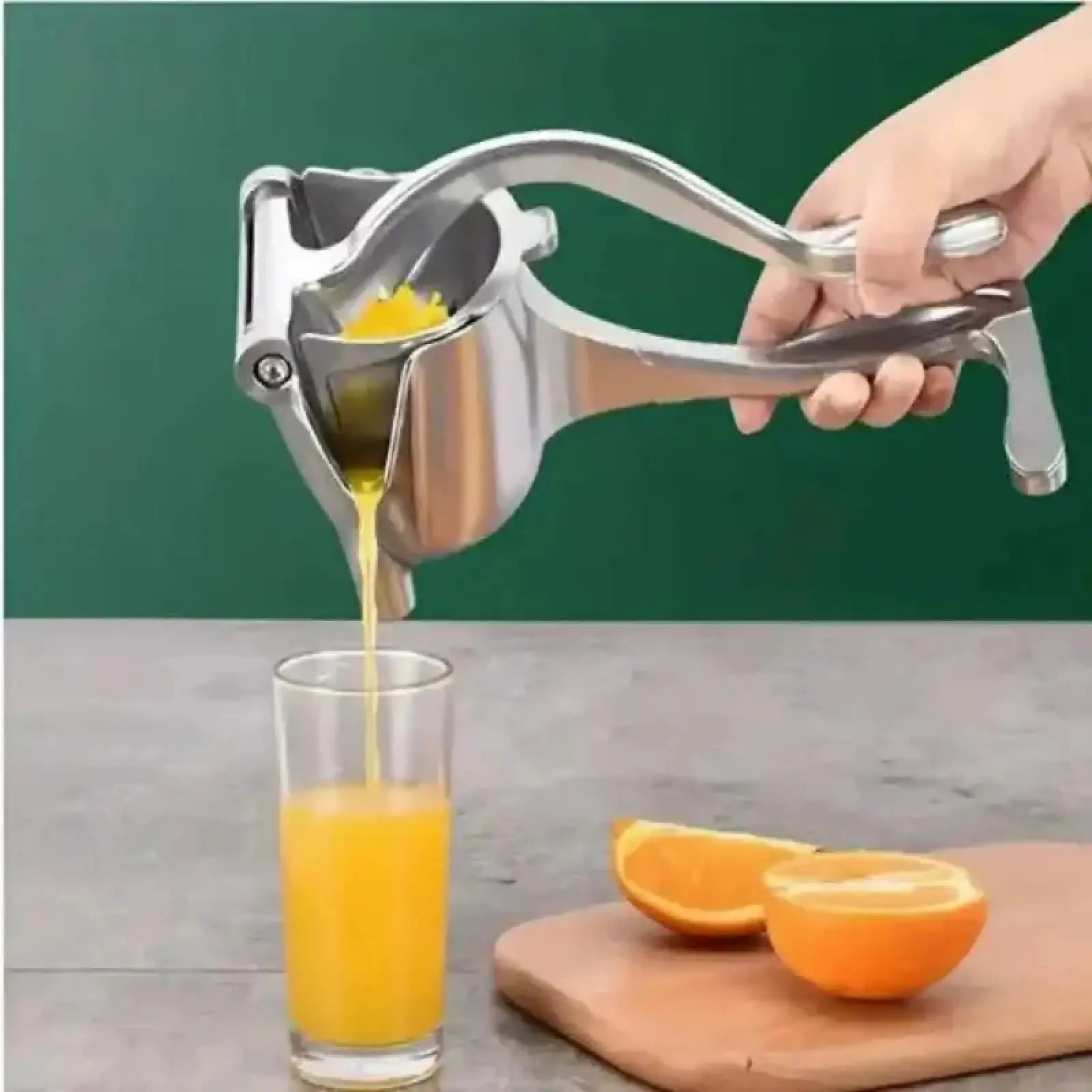 Aluminum Manual Fruit Squeezer - Detachable Citrus Juicer for Pomegranate and Other Fruits, Compact and Easy-Clean Kitchen Tool