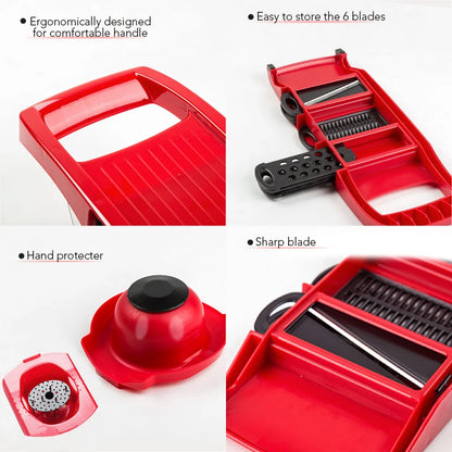 Vegetable Cutter with Steel Blade Slicer Potato Peeler Carrot Cheese Grater Vegetable Slicer Kitchen Accessories