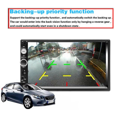 Podofo 2 Din Car Radio 7" HD Autoradio Multimedia Player 2DIN Touch Screen Auto Audio Car Stereo MP5 Bluetooth USB TF FM Camera