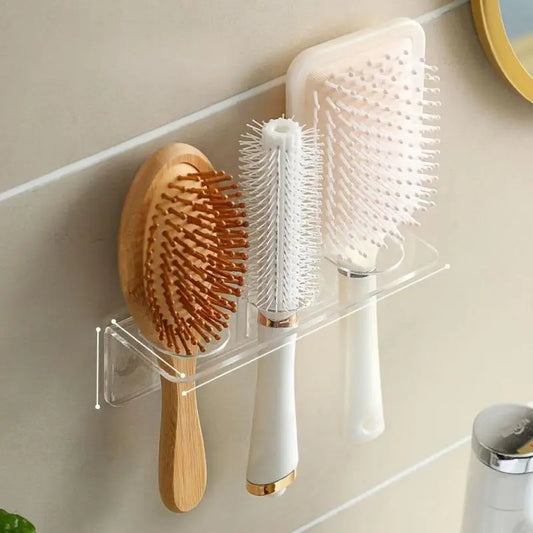 Bathroom Storage Rack, 1 Count Wall Mounted Bathroom Storage Rack, Waterproof Bathroom Organizer, Home Organizer for Bathroom, Bathroom Organizer Supplies, Bathroom Organization