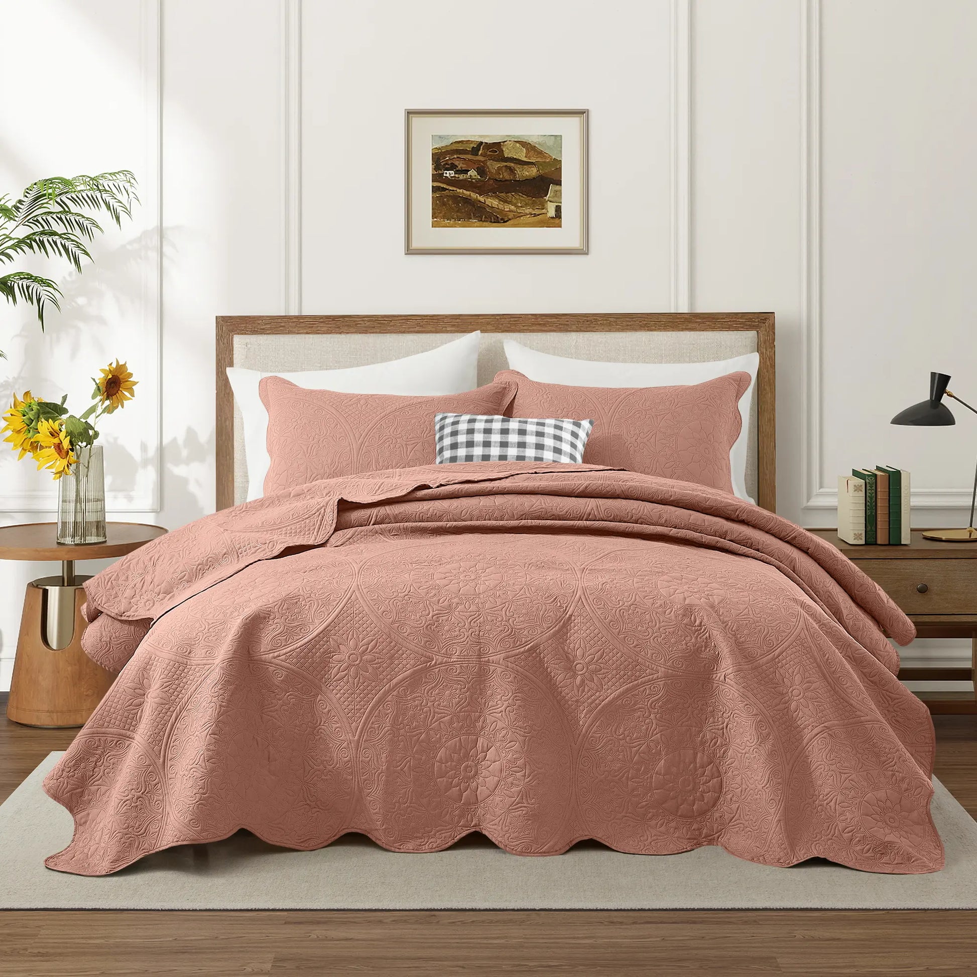 Transform your bedroom with the Imperial Homeware Floral Ultrasonic Bedspread Set! 🌸 Lightweight, breathable, and machine washable – perfect for all seasons. Available in Twin, Queen, and King sizes! 🛏️✨ #HomeDecor #Bedding #CozyVibes