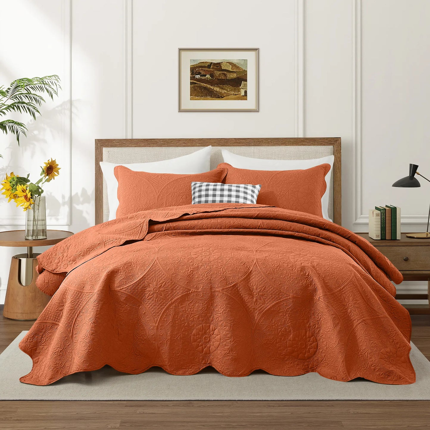Transform your bedroom with the Imperial Homeware Floral Ultrasonic Bedspread Set! 🌸 Lightweight, breathable, and machine washable – perfect for all seasons. Available in Twin, Queen, and King sizes! 🛏️✨ #HomeDecor #Bedding #CozyVibes