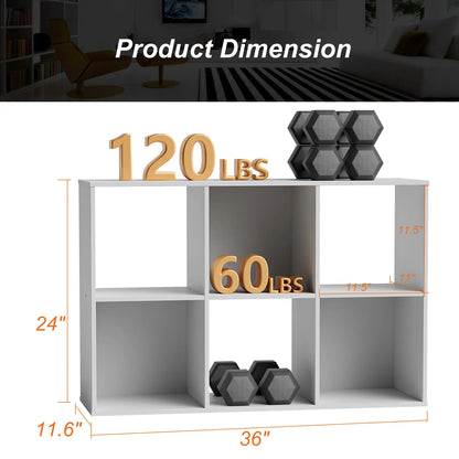 Cube Storage Organizer, Open Cube Bookshelf with Removable Back Panels, Stackable Display Bookcase for Living Room, Bedroom, Entryway