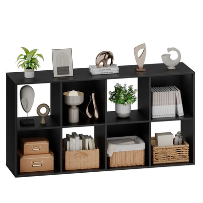Cube Storage Organizer, Open Cube Bookshelf with Removable Back Panels, Stackable Display Bookcase for Living Room, Bedroom, Entryway