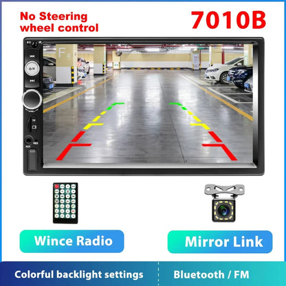 Podofo 2 Din Car Radio 7" HD Autoradio Multimedia Player 2DIN Touch Screen Auto Audio Car Stereo MP5 Bluetooth USB TF FM Camera