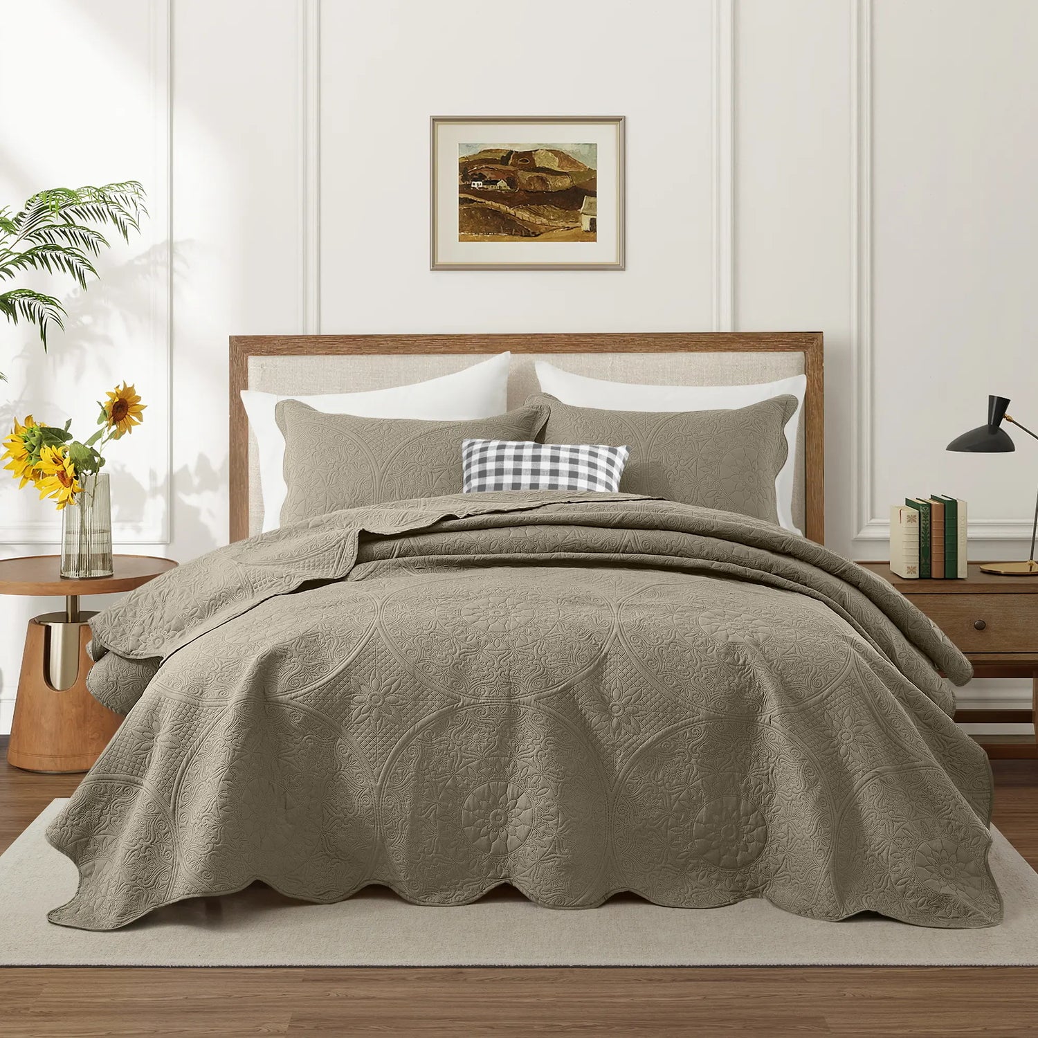 Transform your bedroom with the Imperial Homeware Floral Ultrasonic Bedspread Set! 🌸 Lightweight, breathable, and machine washable – perfect for all seasons. Available in Twin, Queen, and King sizes! 🛏️✨ #HomeDecor #Bedding #CozyVibes
