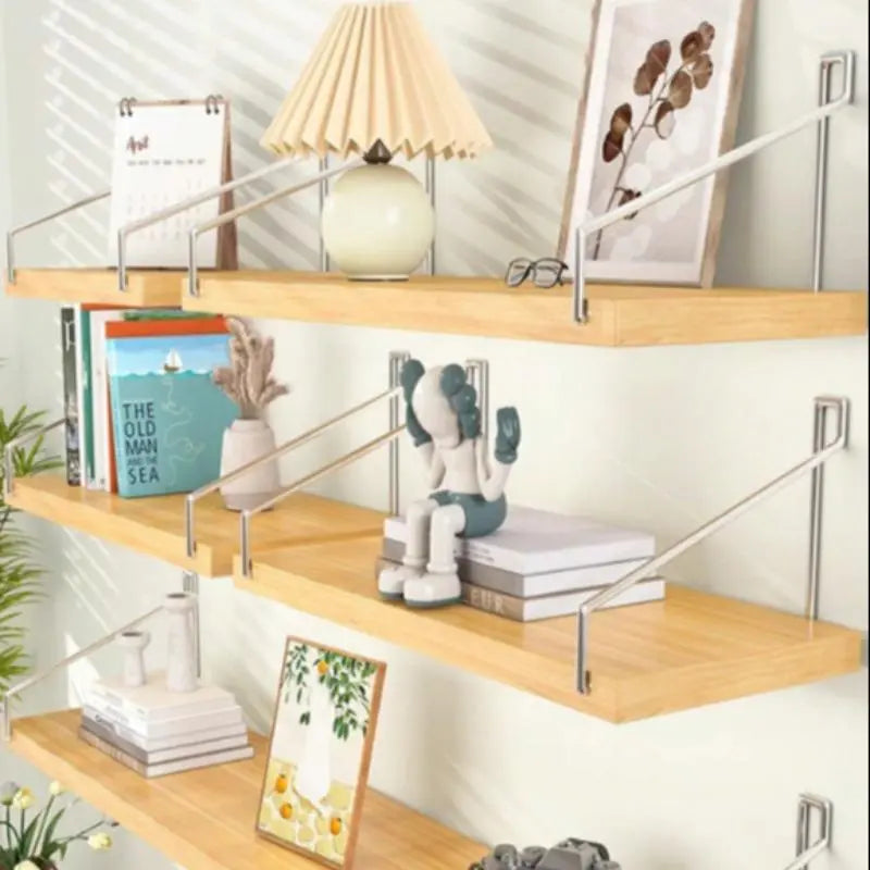 Wall Mounted Shelf, 1/3 Counts No Drill Wall Mounted Shelf, Wall Hanging Shelf for Home Bedroom Kitchen Bathroom Toilet Study Room, Wall Mount Design, Shelfs for Wall