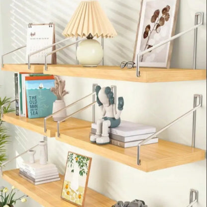 Wall Mounted Shelf, 1/3 Counts No Drill Wall Mounted Shelf, Wall Hanging Shelf for Home Bedroom Kitchen Bathroom Toilet Study Room, Wall Mount Design, Shelfs for Wall