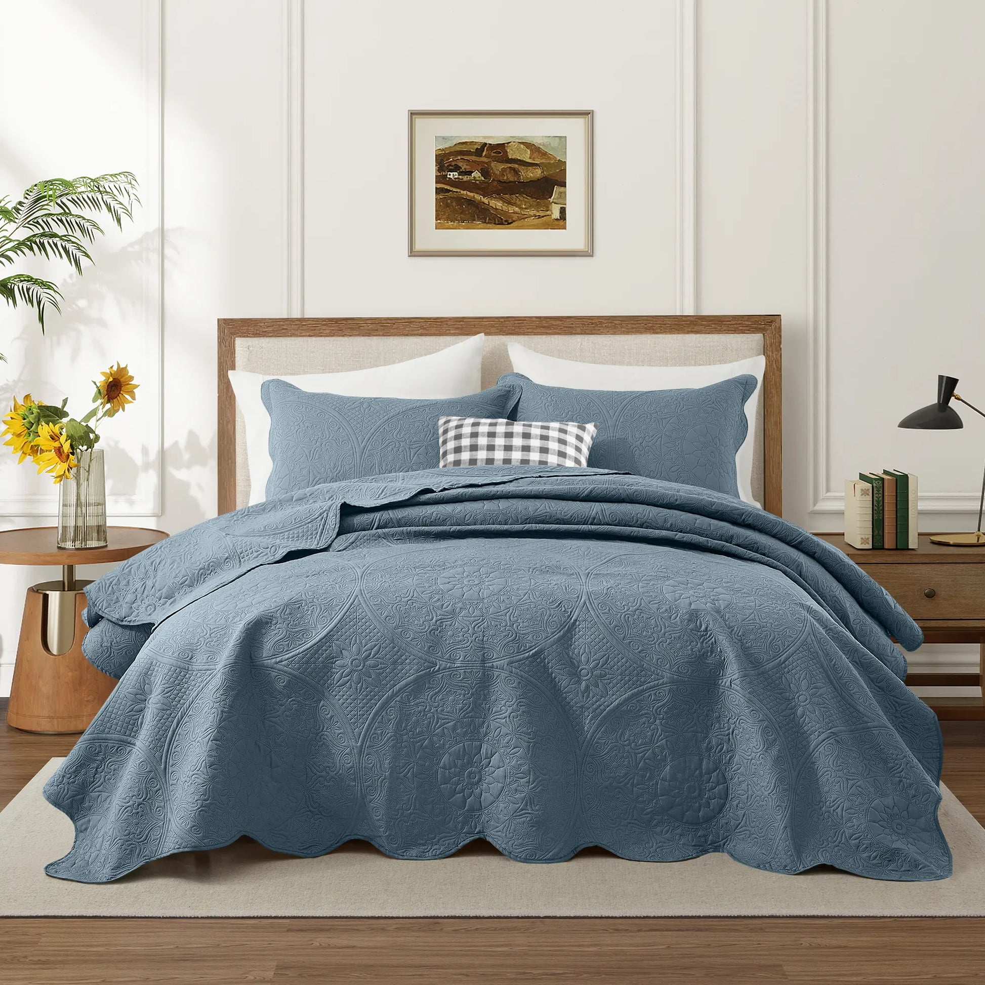 Transform your bedroom with the Imperial Homeware Floral Ultrasonic Bedspread Set! 🌸 Lightweight, breathable, and machine washable – perfect for all seasons. Available in Twin, Queen, and King sizes! 🛏️✨ #HomeDecor #Bedding #CozyVibes