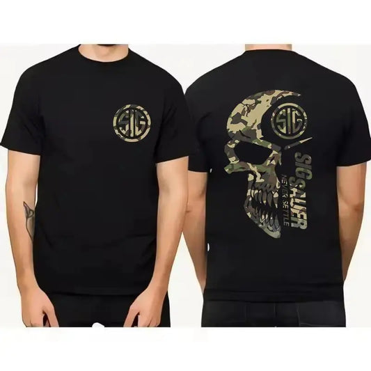 Men'S Bold Camouflage Graphic T-Shirt - Pre-Washed Soft 100% Cotton round Neck Shortsleeve, Relaxed Cut Classic Fit Daily Casual Go-To Tee, Apparel, Menswear, Boyfriend Gift