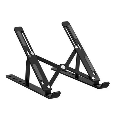 Portable Aluminum Laptop Stand - Foldable Notebook Support Bracket for MacBook Air and Pro Accessories