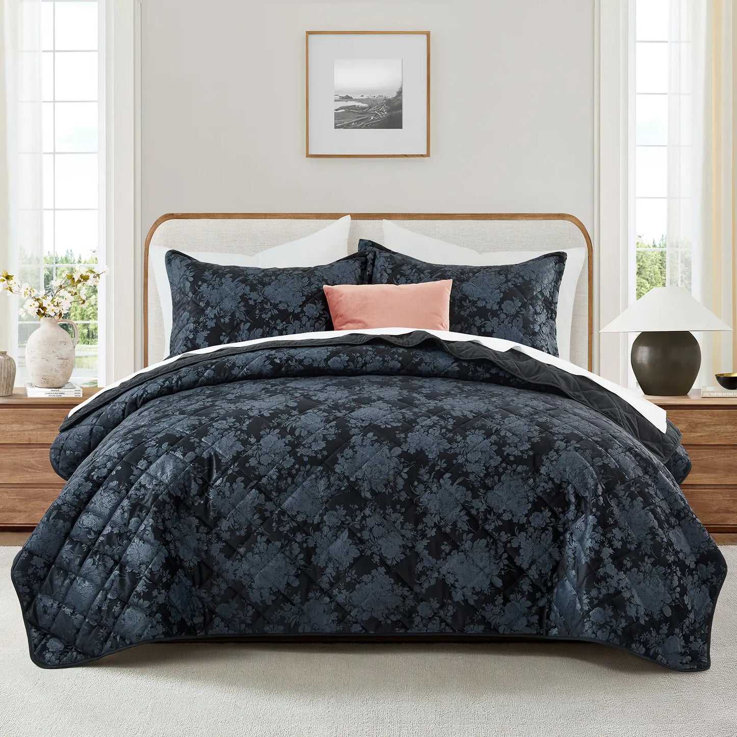 Transform your bedroom with the Imperial Homeware Floral Ultrasonic Bedspread Set! 🌸 Lightweight, breathable, and machine washable – perfect for all seasons. Available in Twin, Queen, and King sizes! 🛏️✨ #HomeDecor #Bedding #CozyVibes