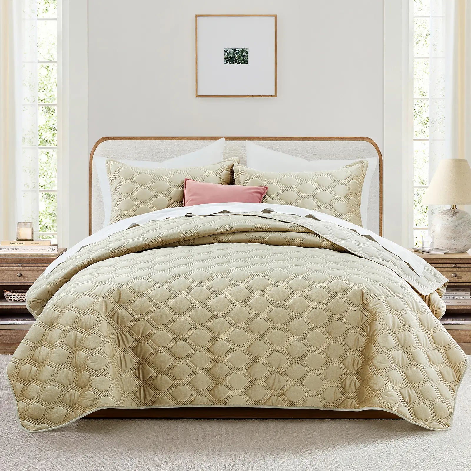 Transform your bedroom with the Imperial Homeware Floral Ultrasonic Bedspread Set! 🌸 Lightweight, breathable, and machine washable – perfect for all seasons. Available in Twin, Queen, and King sizes! 🛏️✨ #HomeDecor #Bedding #CozyVibes