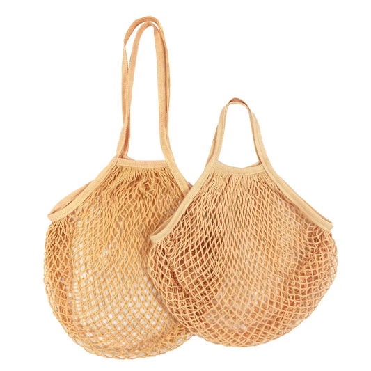 Reusable Fruit Vegetable Bag Washable Cotton Mesh Grocery Bags Cotton String Bags Net Shopping Bags Mesh Bags for Fruit Storage