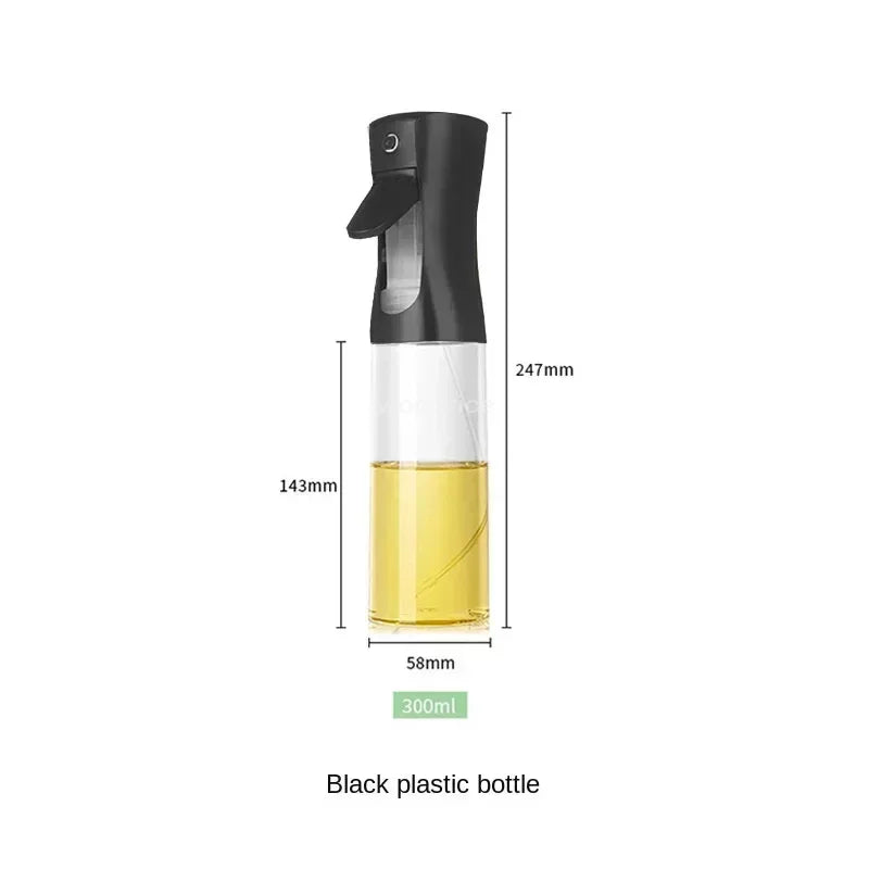 Press-Type Oil Spray Bottle 200/300/500ML Kitchen Cooking Oil Sprayer Outdoor Barbecue Oil Spray Bottle Vinegar Soy Sauce