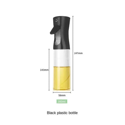 Press-Type Oil Spray Bottle 200/300/500ML Kitchen Cooking Oil Sprayer Outdoor Barbecue Oil Spray Bottle Vinegar Soy Sauce