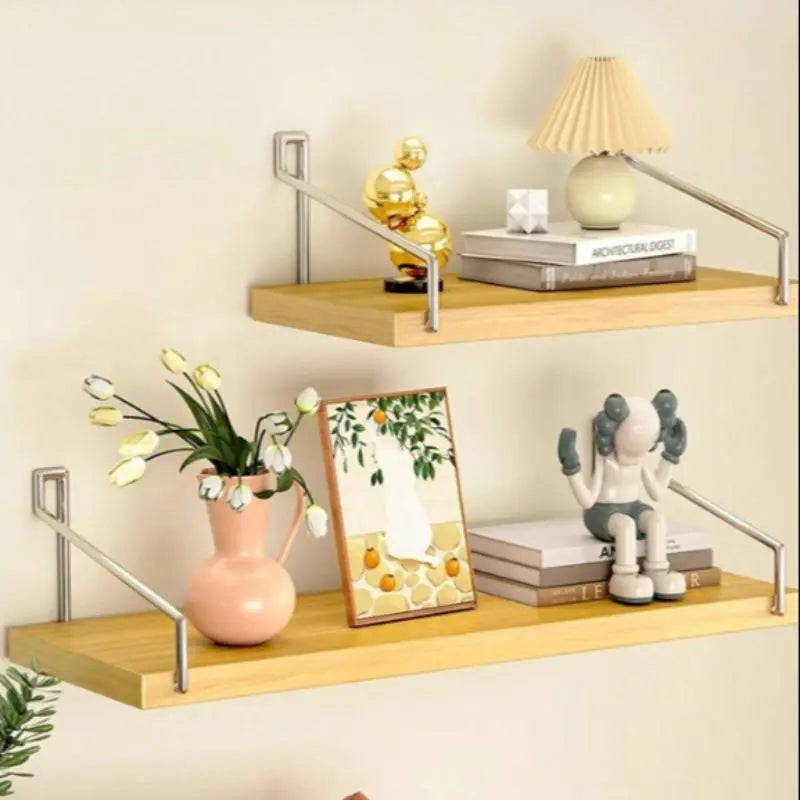 Wall Mounted Shelf, 1/3 Counts No Drill Wall Mounted Shelf, Wall Hanging Shelf for Home Bedroom Kitchen Bathroom Toilet Study Room, Wall Mount Design, Shelfs for Wall