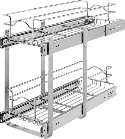 2-Tier Pull-Out Kitchen Cabinet Organizer, 9" x 22"
