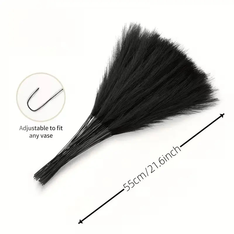 14Pcs Artificial Pampas Grass, Tall Faux Fur Grass, Large Fake Bouquet Branches, Floor Vase Fillers, Bohemian Decor for Home Kitchen, Fake Floral Decor, Artificial Plants