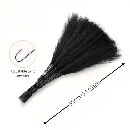 14Pcs Artificial Pampas Grass, Tall Faux Fur Grass, Large Fake Bouquet Branches, Floor Vase Fillers, Bohemian Decor for Home Kitchen, Fake Floral Decor, Artificial Plants