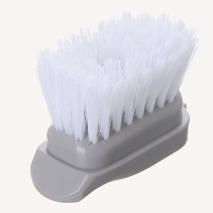 Kitchen Cleaning Brush with Dishwashing Sponge 2 in 1 Long Handle Dish Washing Brush Household Cleaning Tools