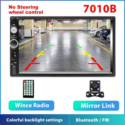 Podofo 2 Din Car Radio 7" HD Autoradio Multimedia Player 2DIN Touch Screen Auto Audio Car Stereo MP5 Bluetooth USB TF FM Camera