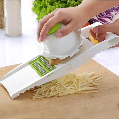 Vegetable Cutter with Steel Blade Slicer Potato Peeler Carrot Cheese Grater Vegetable Slicer Kitchen Accessories
