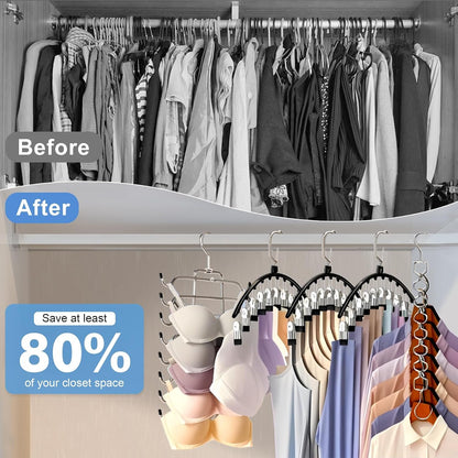 5Pcs Legging Organizer for Closet Tank Top Pant Hanger Space Saving