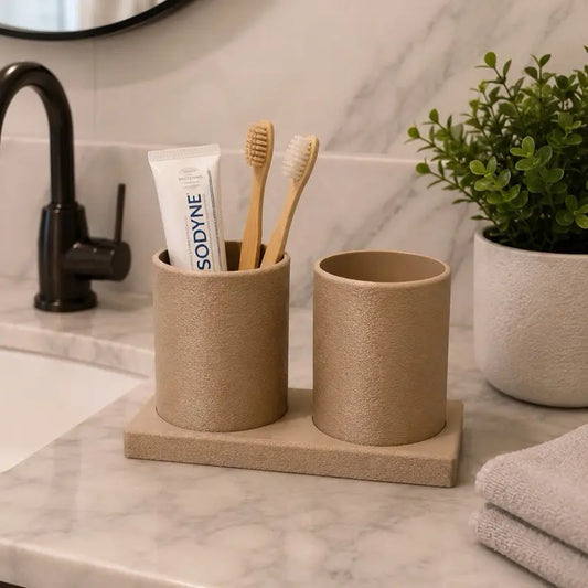 Multi-Functional Bathroom Organizer, Countertop Storage Solution for Toiletries, Compact Space-Saving Shelf