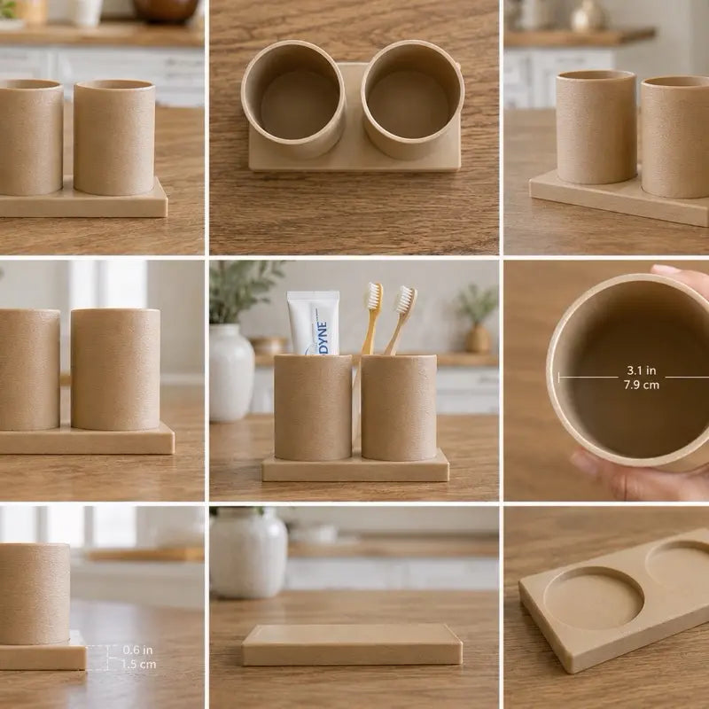 Multi-Functional Bathroom Organizer, Countertop Storage Solution for Toiletries, Compact Space-Saving Shelf