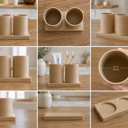 Multi-Functional Bathroom Organizer, Countertop Storage Solution for Toiletries, Compact Space-Saving Shelf