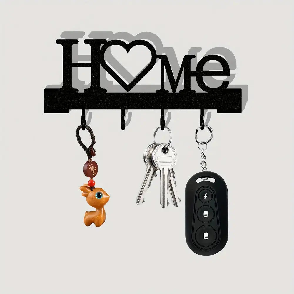 Humwam 1 Pc Modern Metal Key Hook, Drill-Free Wall Mount Organizer, Practical Key Hanger for Entryway, Multi-Functional Hook for Keys & Small Gadgets