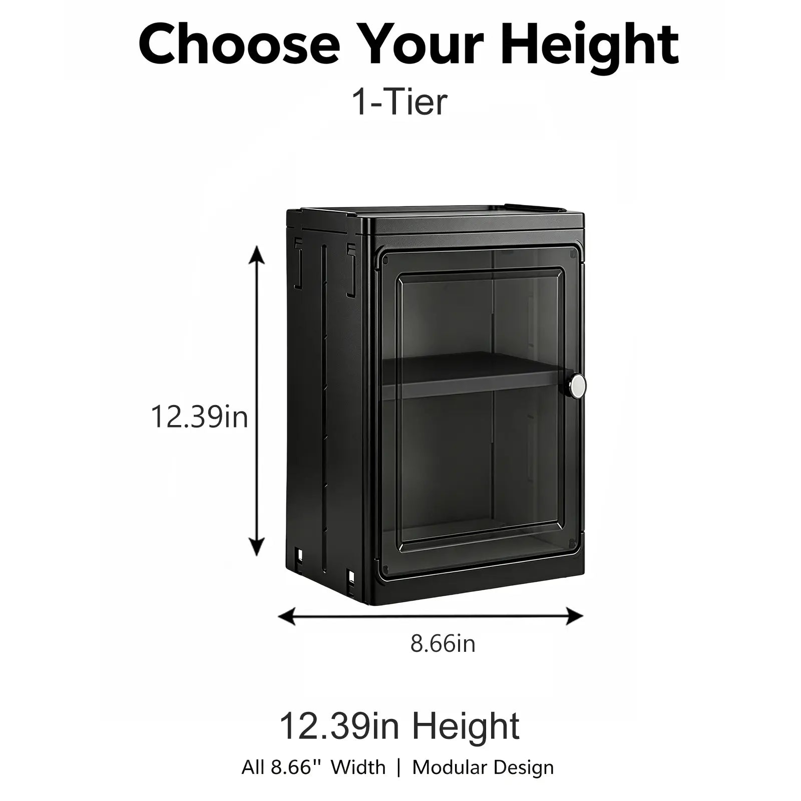 White Freestanding PP Plastic Pantry Storage Cabinet - 5-Tier Slim Narrow Unit with 360° Swivel Casters, Adjustable Shelves, Flat Fold, Lockable Modern Design, Furniture Storage for Kitchen Organizing, Bathroom