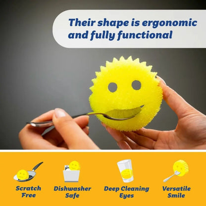(8-Pack) Scrub Daddy & Scrub Mommy Kitchen Cleaning Tools - Bpa-Free Polymer Foam, Built-In Sponges & Scouring Pads, Scratch-Free Dish Scrubber, Stain & Odor Resistant Home Care Supplies, Built-In Scrub Sponges & Scouring Pads