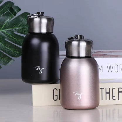 300Ml Mini Coffee Vacuum Flasks Lovely Stainless Steel Thermos Portable Travel Water Bottle Insulated Thermal Bottle