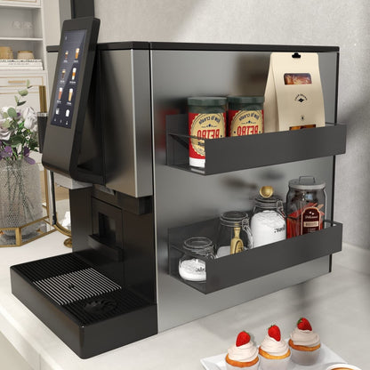Magnetic Spice Rack Set for Refrigerator - 2 Pack Magnetic Shelves