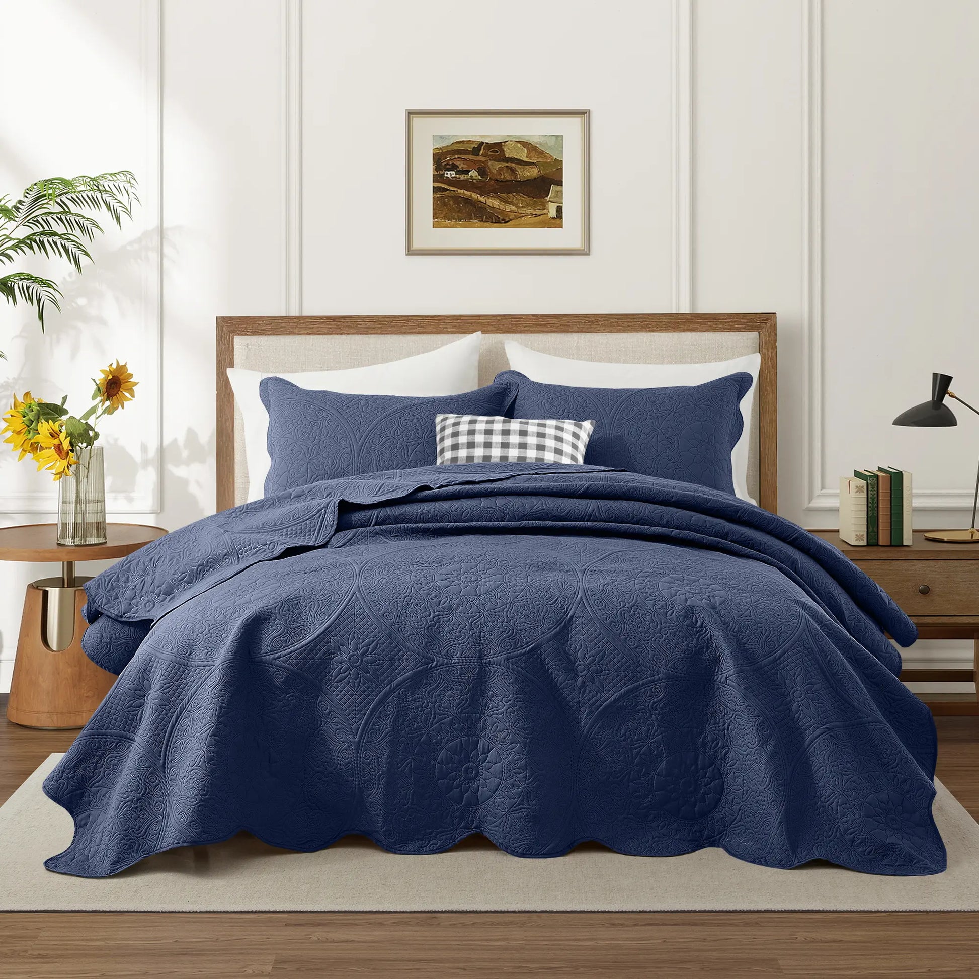 Transform your bedroom with the Imperial Homeware Floral Ultrasonic Bedspread Set! 🌸 Lightweight, breathable, and machine washable – perfect for all seasons. Available in Twin, Queen, and King sizes! 🛏️✨ #HomeDecor #Bedding #CozyVibes