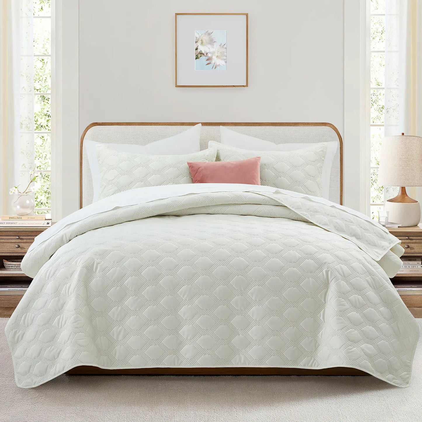 Transform your bedroom with the Imperial Homeware Floral Ultrasonic Bedspread Set! 🌸 Lightweight, breathable, and machine washable – perfect for all seasons. Available in Twin, Queen, and King sizes! 🛏️✨ #HomeDecor #Bedding #CozyVibes
