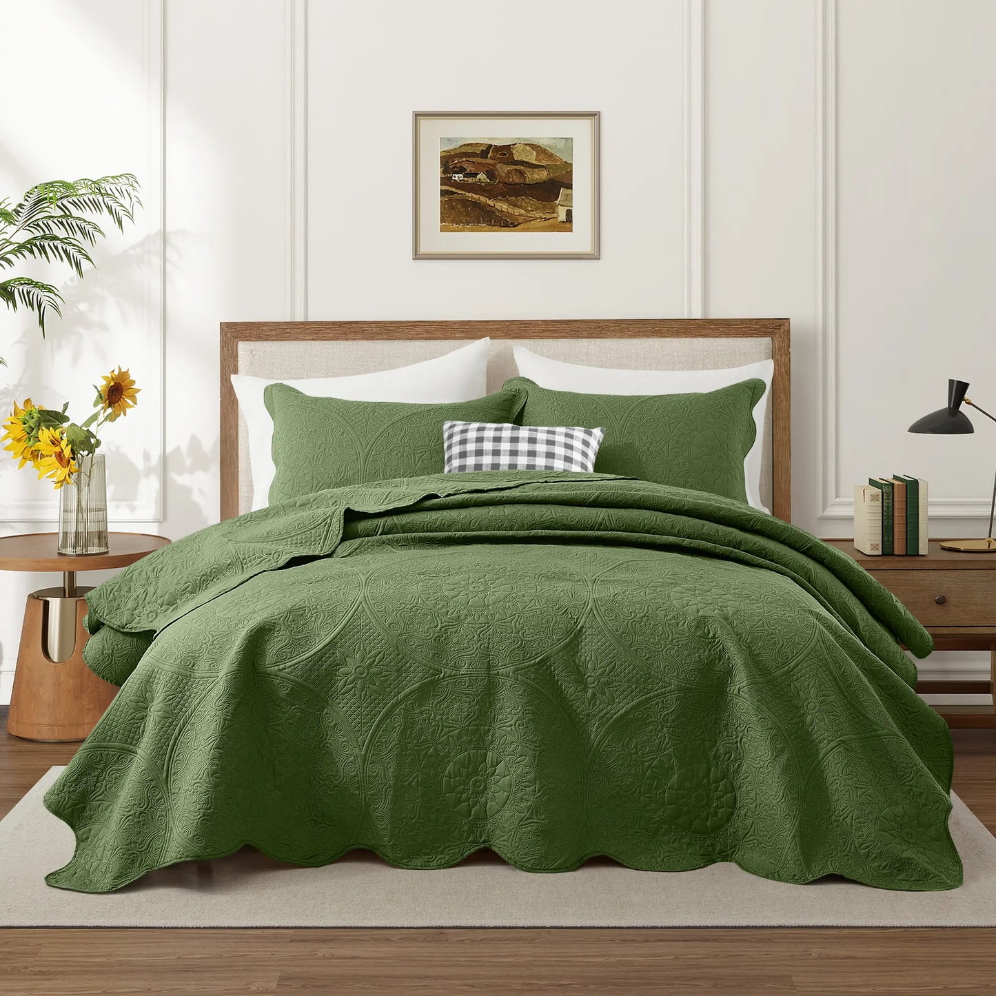 Transform your bedroom with the Imperial Homeware Floral Ultrasonic Bedspread Set! 🌸 Lightweight, breathable, and machine washable – perfect for all seasons. Available in Twin, Queen, and King sizes! 🛏️✨ #HomeDecor #Bedding #CozyVibes