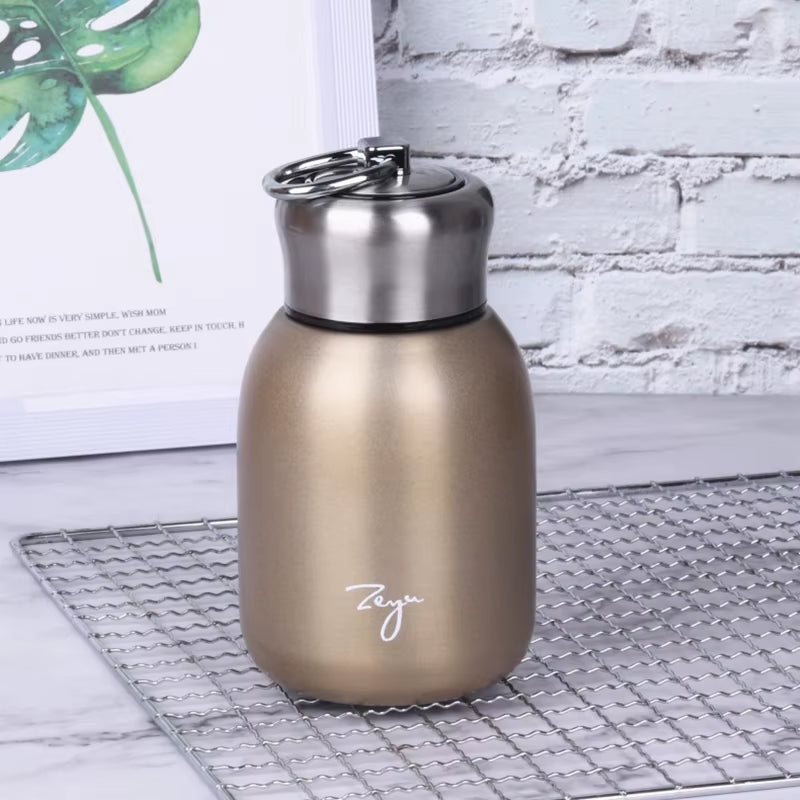 300Ml Mini Coffee Vacuum Flasks Lovely Stainless Steel Thermos Portable Travel Water Bottle Insulated Thermal Bottle