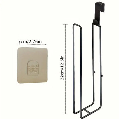 Wall Mounted Toilet Paper Holder, Punch Free Toilet Paper Storage Rack with Towel Bar, Toilet Paper Dispenser Rack, Bathroom Storage Rack for Kitchen & Bathroom, Toilet Paper Organizer, Toilet Paper Roll Holder, Bathroom Gadgets