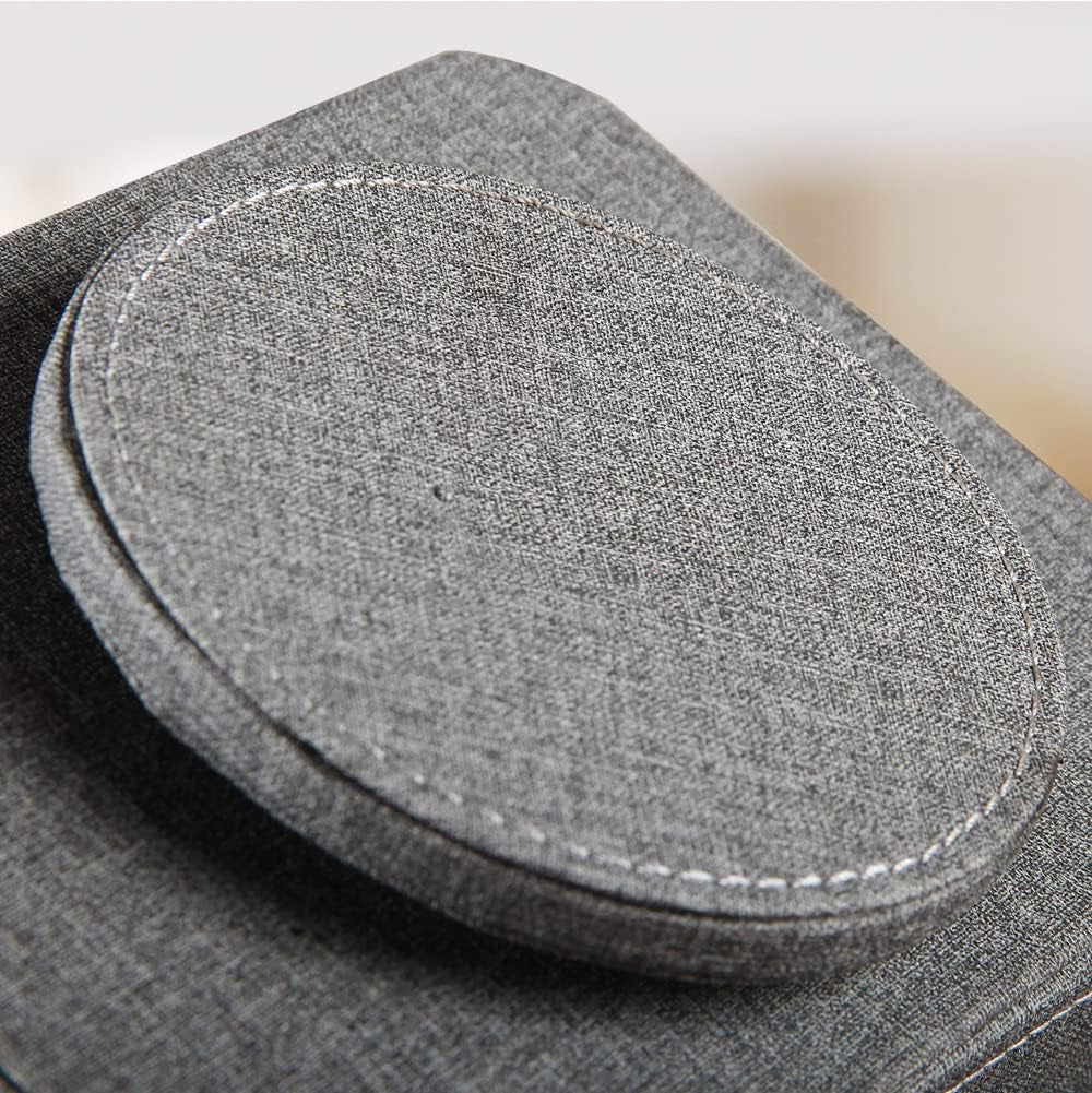 PU Leather 360° Rotatable Remote Control Organizer for Nightstands