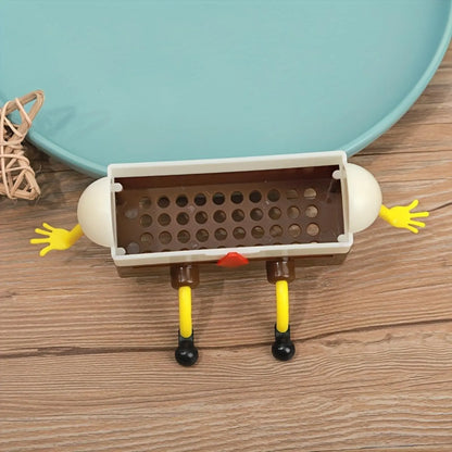 Cartoon Sponge Holder, 1/3 Counts Lightweight Plastic Sponge Drain Rack, Home Organizer for Bathroom, Dormitory & Hotel, Soap Dish, Bathroom Accessory #GLOBAL PICKS