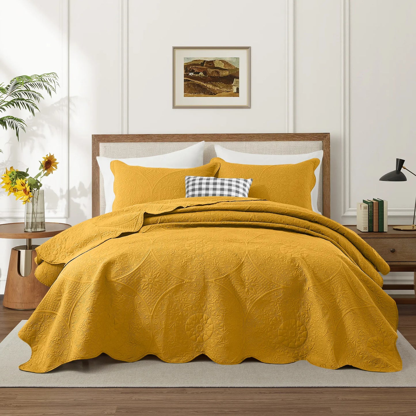 Transform your bedroom with the Imperial Homeware Floral Ultrasonic Bedspread Set! 🌸 Lightweight, breathable, and machine washable – perfect for all seasons. Available in Twin, Queen, and King sizes! 🛏️✨ #HomeDecor #Bedding #CozyVibes