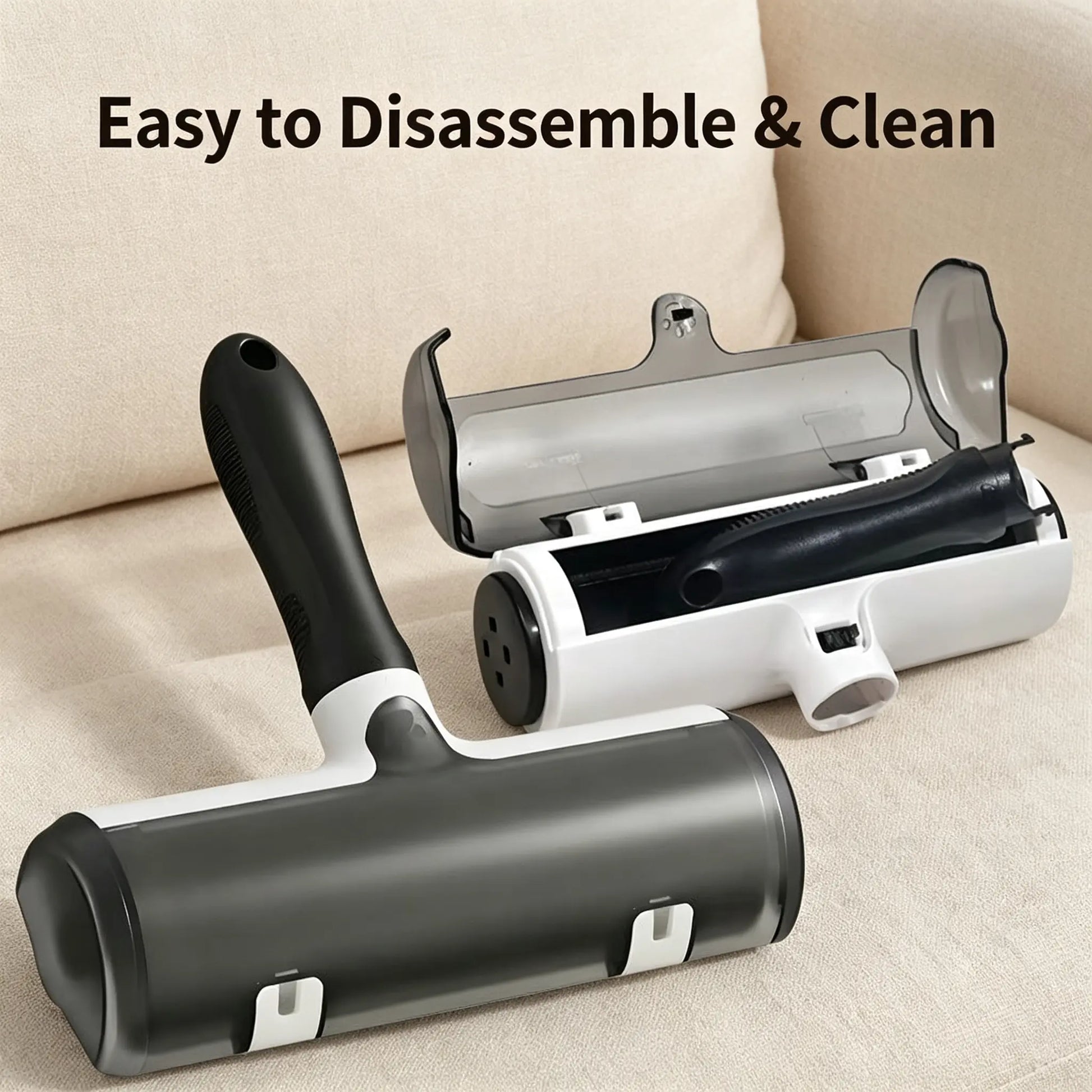 Reusable Pet Hair Removal Roller - Cost-Effective, Self-Cleaning, Portable Dog & Cat Grooming Tool with Lint Remover Mitts for Couch, Furniture, Speeds up Cleaning