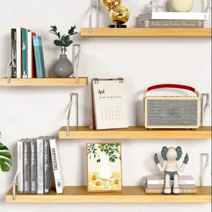 Wall Mounted Shelf, 1/3 Counts No Drill Wall Mounted Shelf, Wall Hanging Shelf for Home Bedroom Kitchen Bathroom Toilet Study Room, Wall Mount Design, Shelfs for Wall
